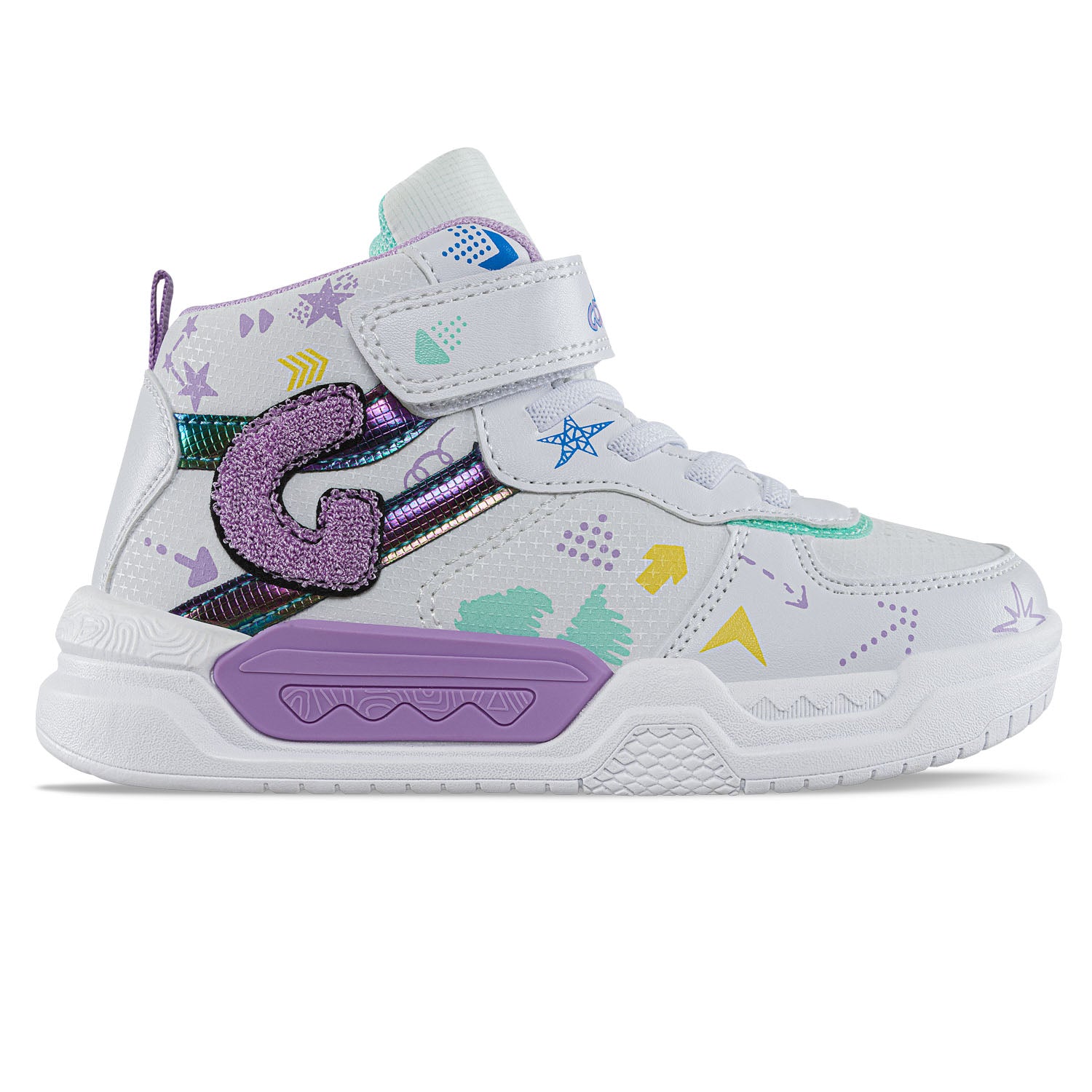 Tenis Urbanos Nupalo Blanco-Lila Los Gomosos para Niña