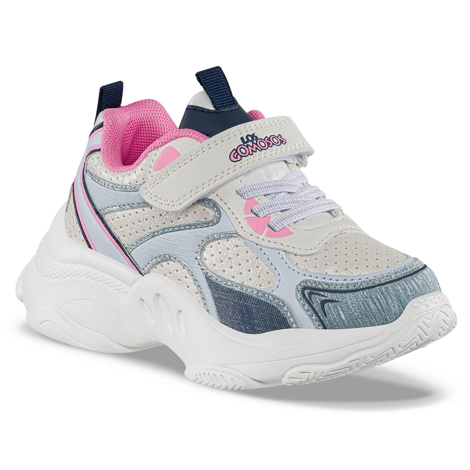 Tenis Urbanos Mochil Blanco-Azul Los Gomosos para Niña