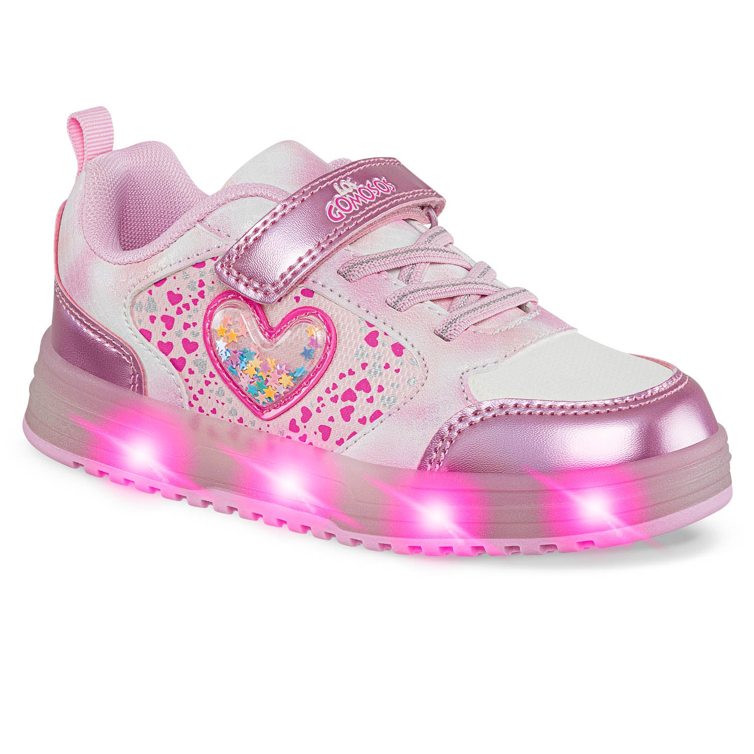 Tenis Luces Mydor Rosa Los Gomosos para Niña