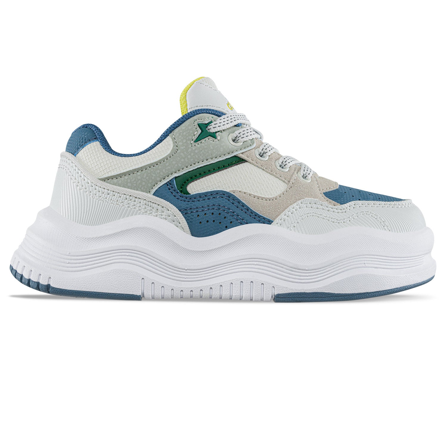 Tenis Casuales Falek Blanco-Azul Los Gomosos para Niño