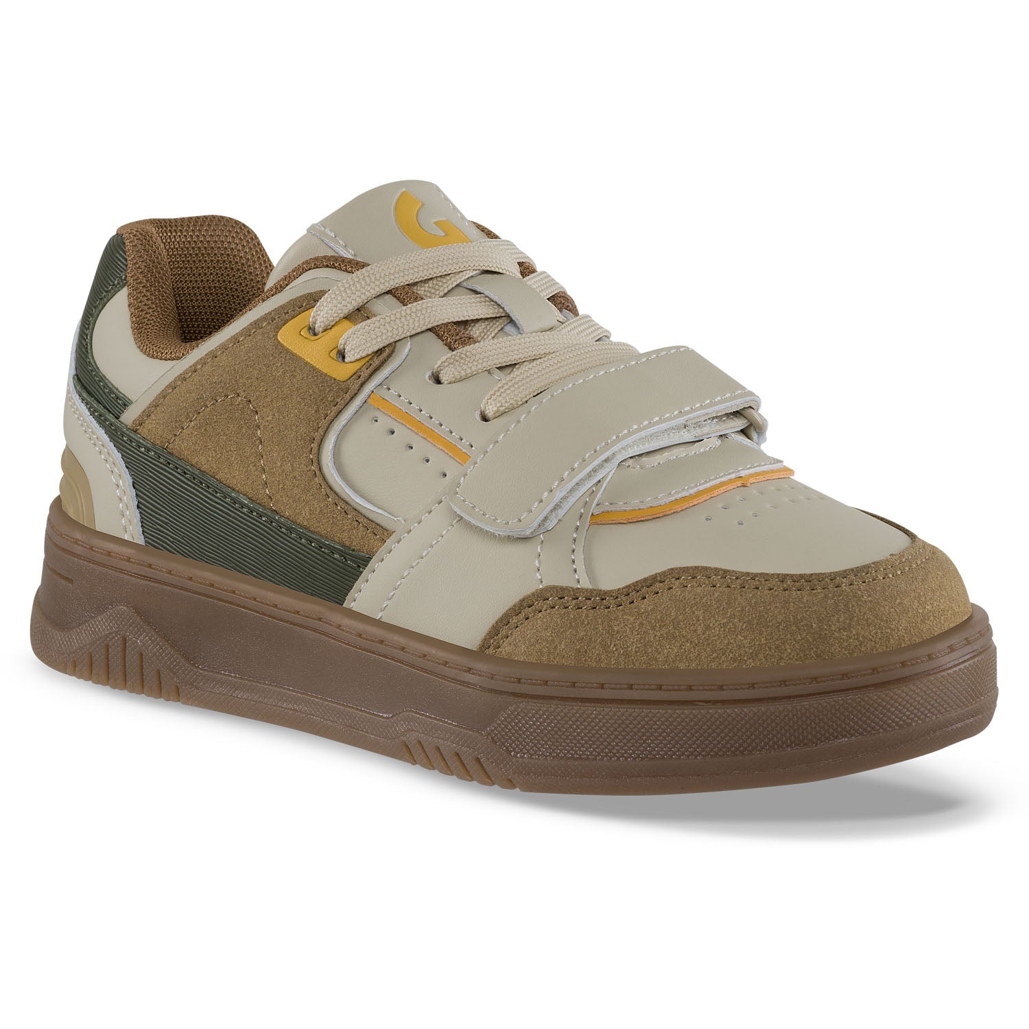 Tenis Casuales Elocar Beige-Café Los Gomosos para Niño