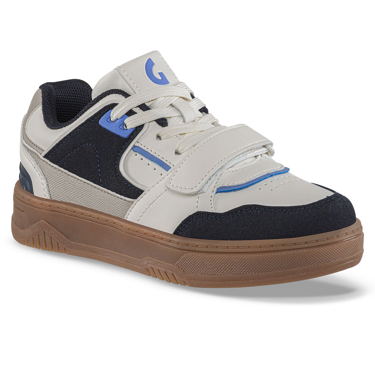 Tenis Casuales Elocar Blanco-Azul O Los Gomosos para Niño