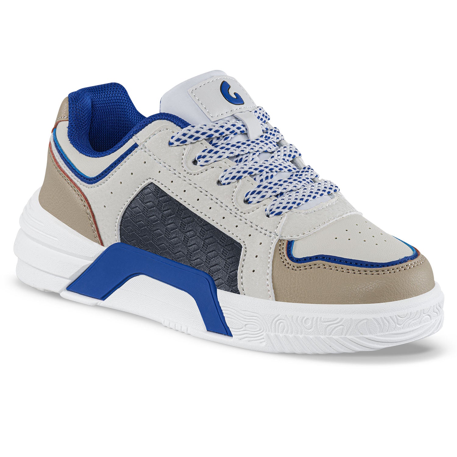 Tenis Urbanos Miro Beige-Azul Los Gomosos para Niño