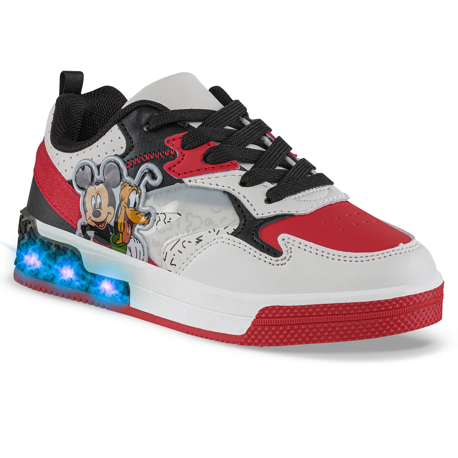 Tenis con Luces Mickey Alutor Rojo Disney para Niño