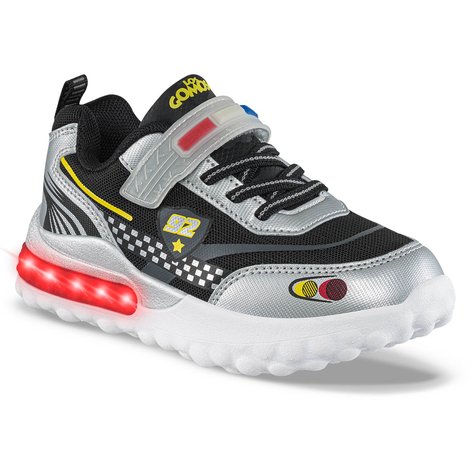 Tenis con Luces Chitter Plata Los Gomosos para Niño