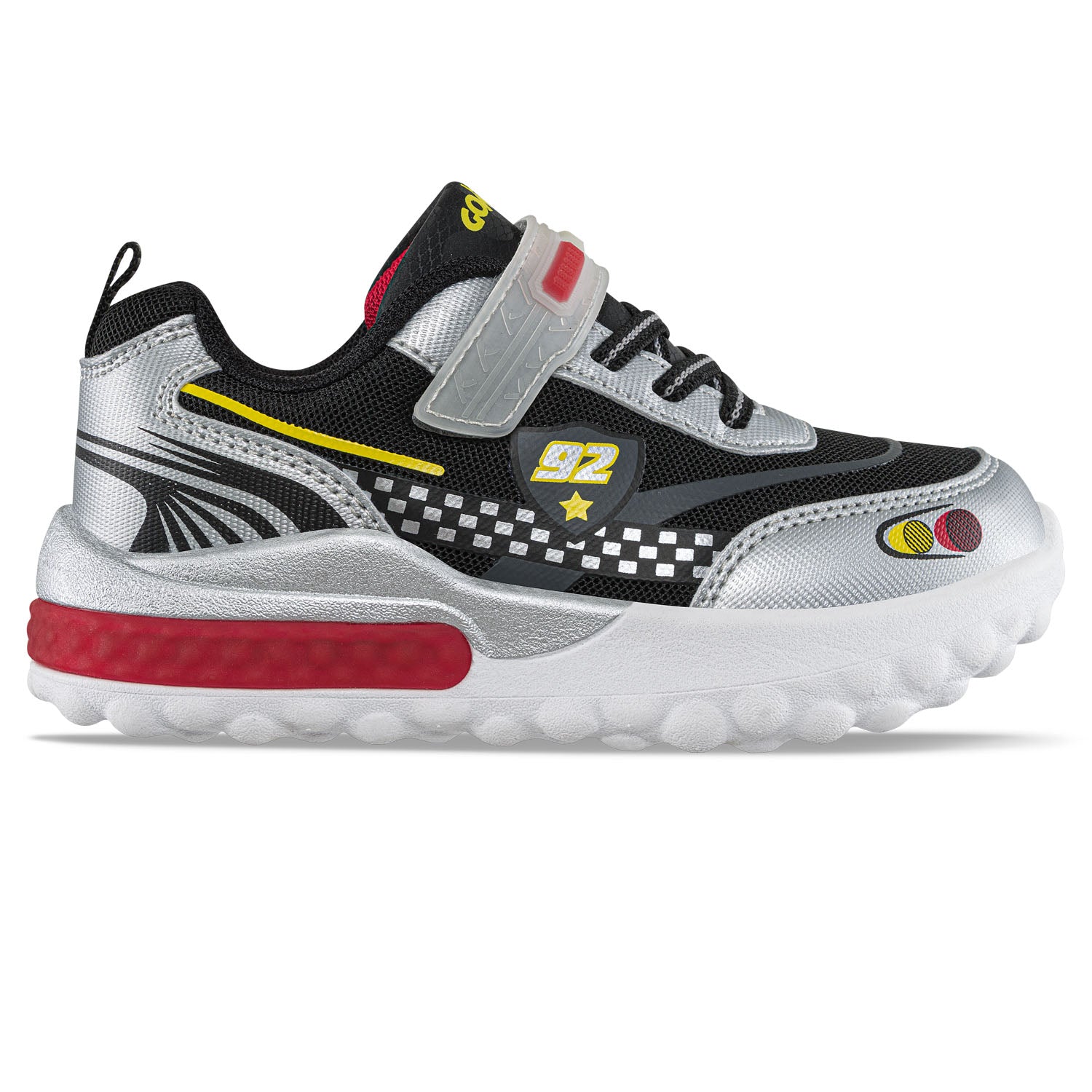 Tenis con Luces Chitter Plata Los Gomosos para Niño