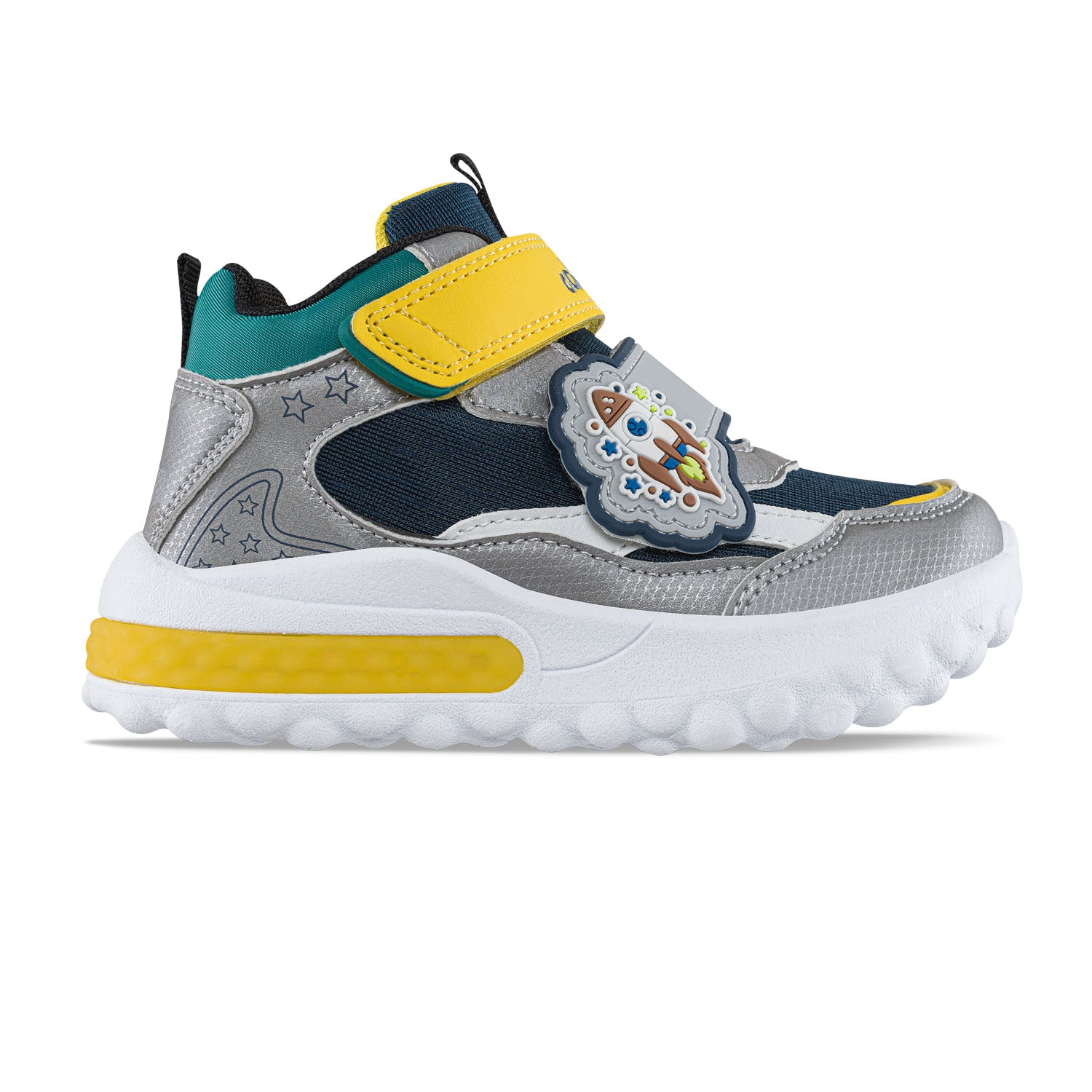 Tenis con Luces Canez Gris Los Gomosos para Niño