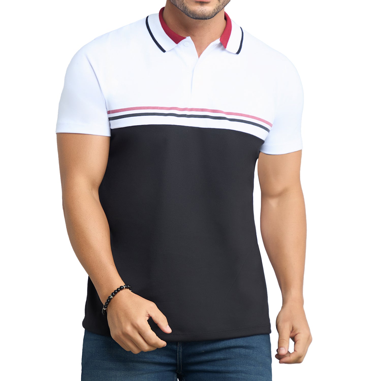 Camiseta Polo Daniel Blanco Croydon para Hombre