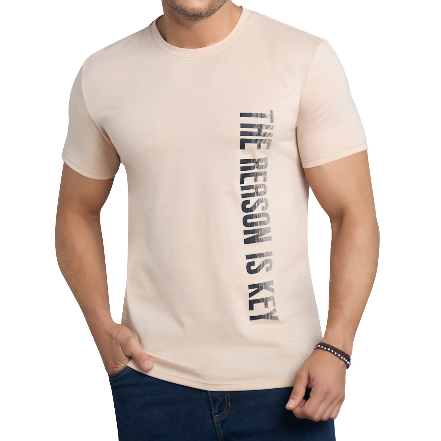 Camiseta Antonio Beige Croydon para Hombre