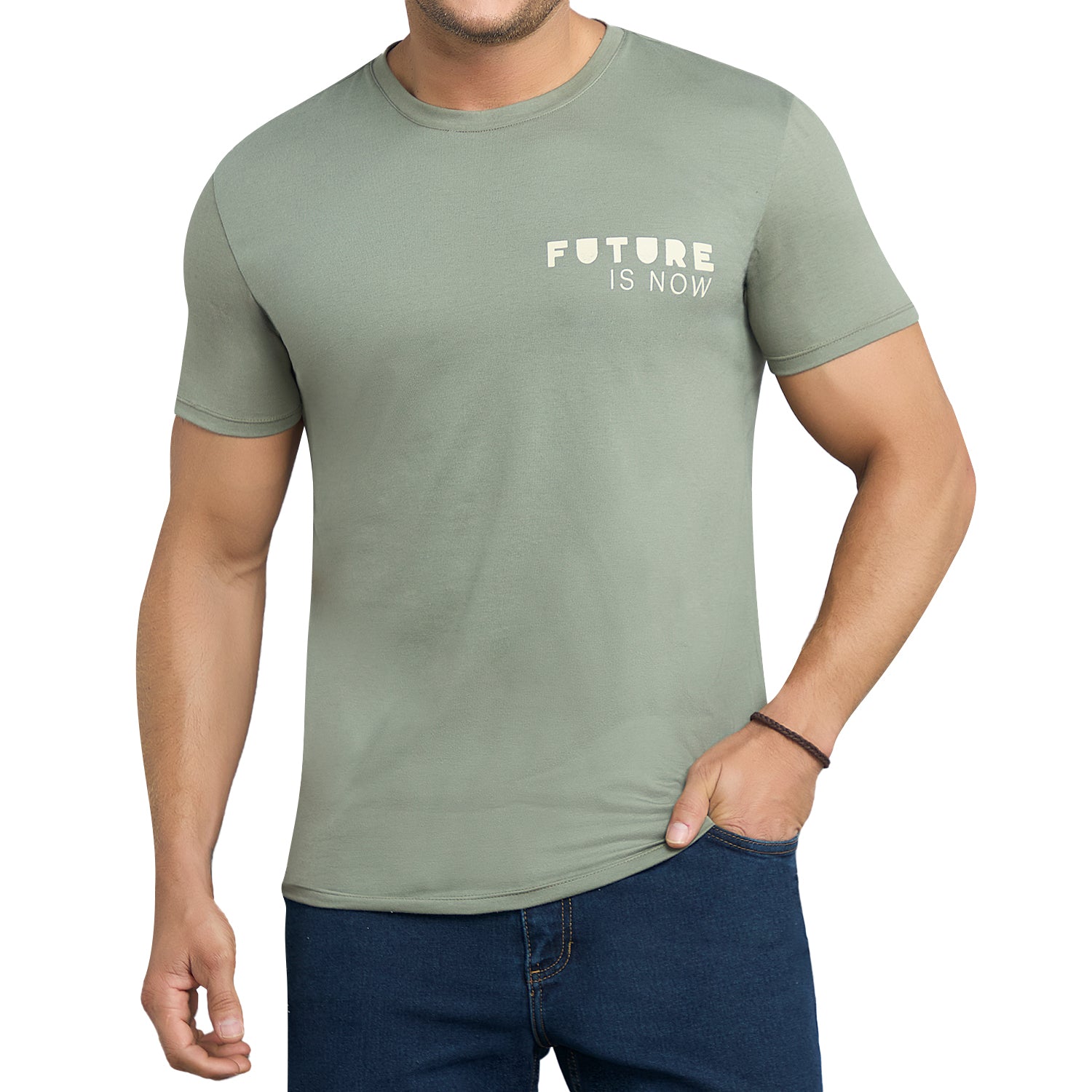 Camiseta Julio Verde Militar Croydon para Hombre