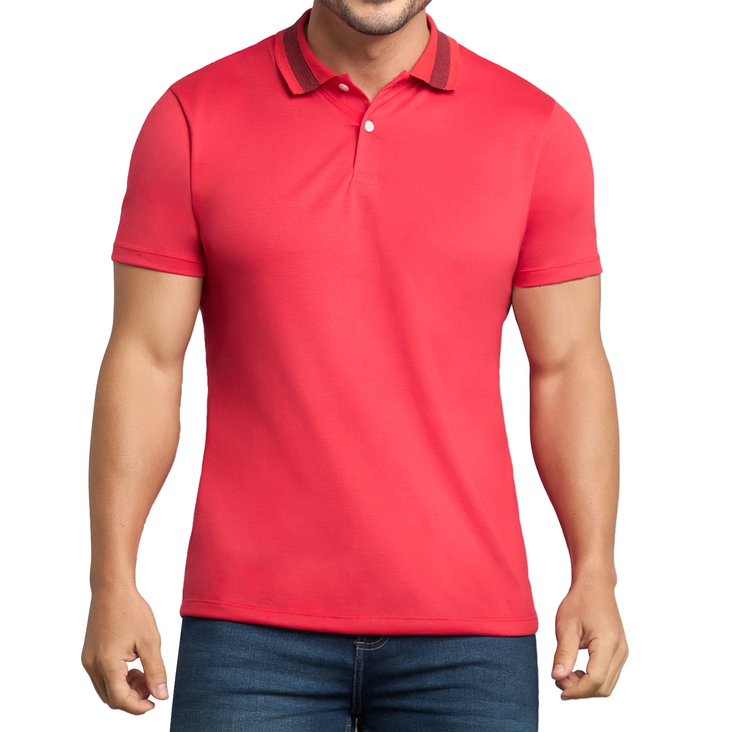 Camiseta Polo Pedro Rojo Croydon para Hombre