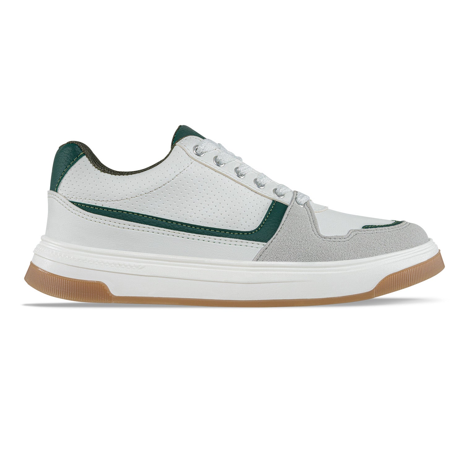 Tenis Urbanos Yorik Blanco-Verde Croydon para Hombre