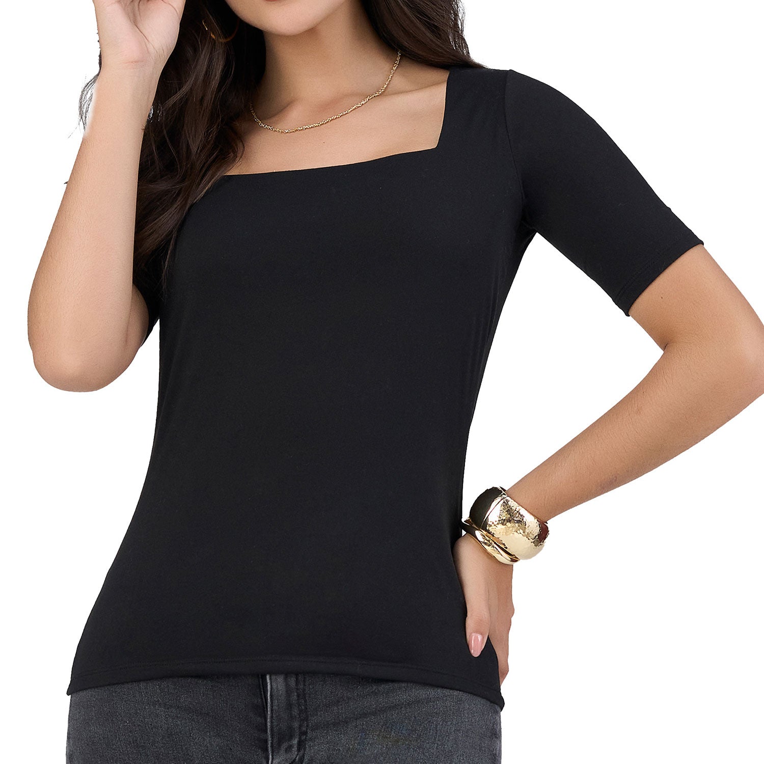 Blusa Andy Negro Croydon para Mujer
