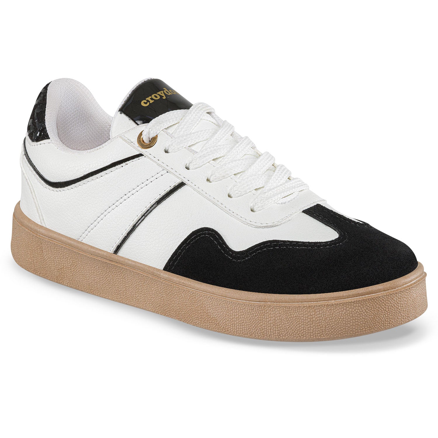 Tenis Urbanos Myranda Blanco-Negro Croydon para Mujer