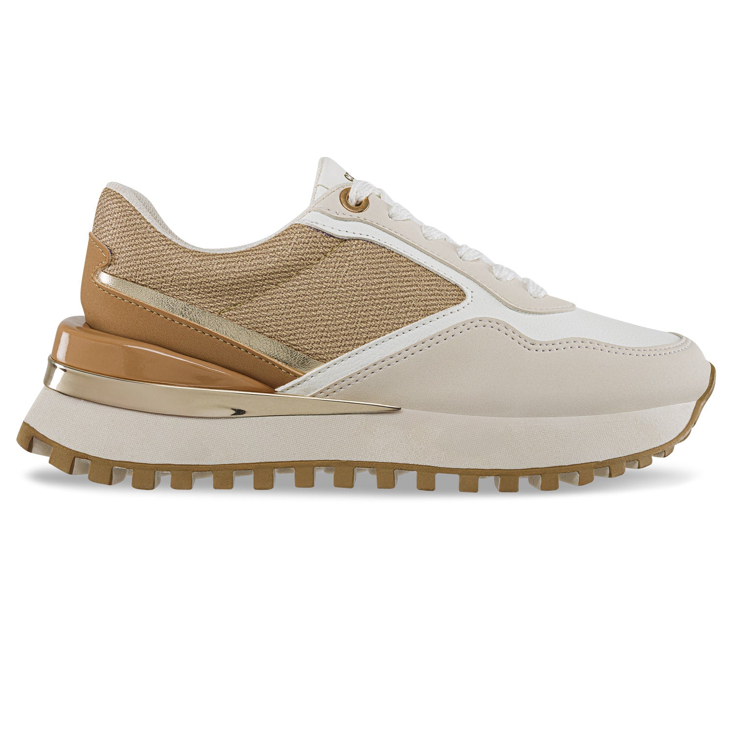 Tenis Urbanos Yeilin Beige-Café Croydon para Mujer