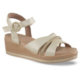 Sandalias Tacón Genoveva Oro Croydon para Mujer