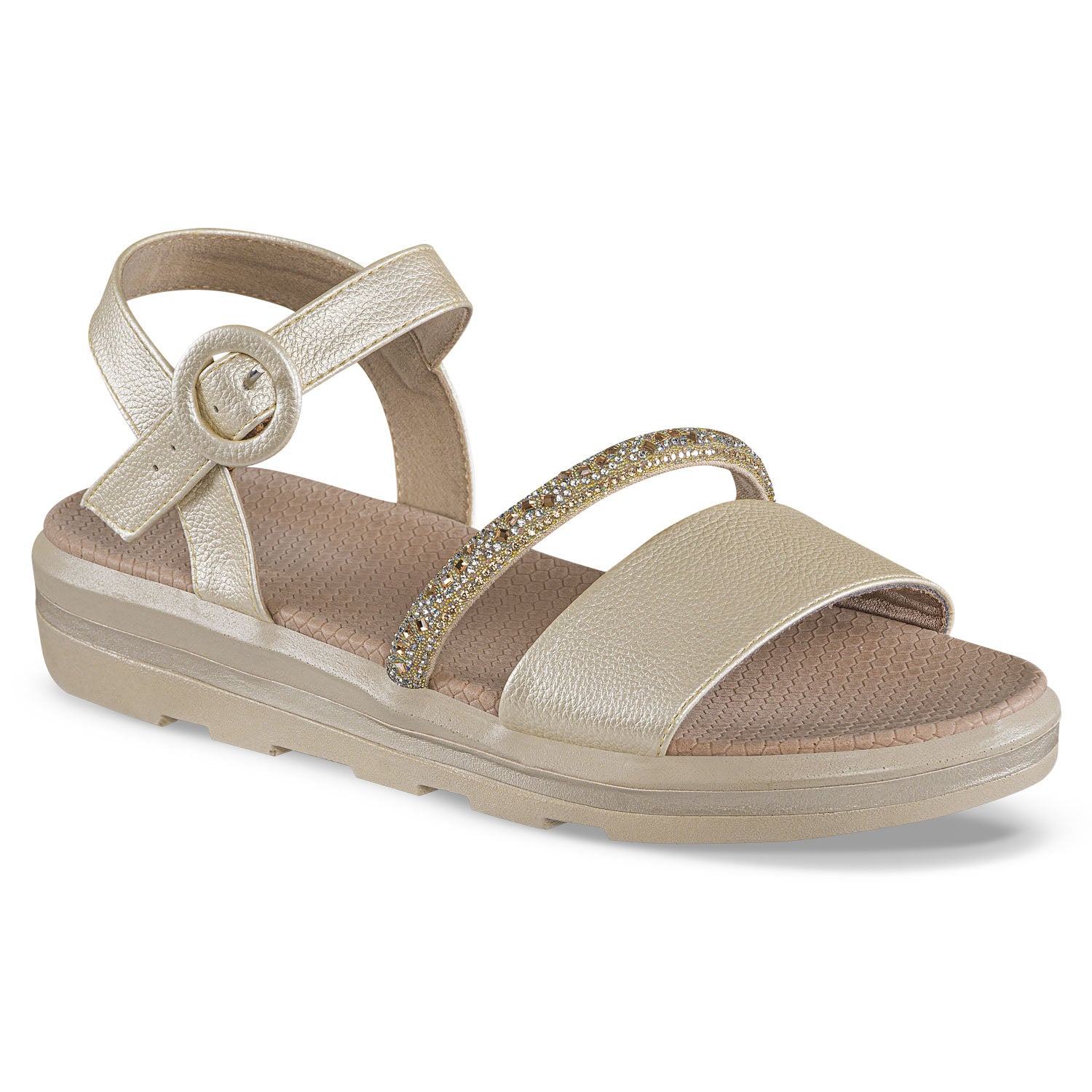 Sandalias Tacón Inna Oro Croydon para Mujer