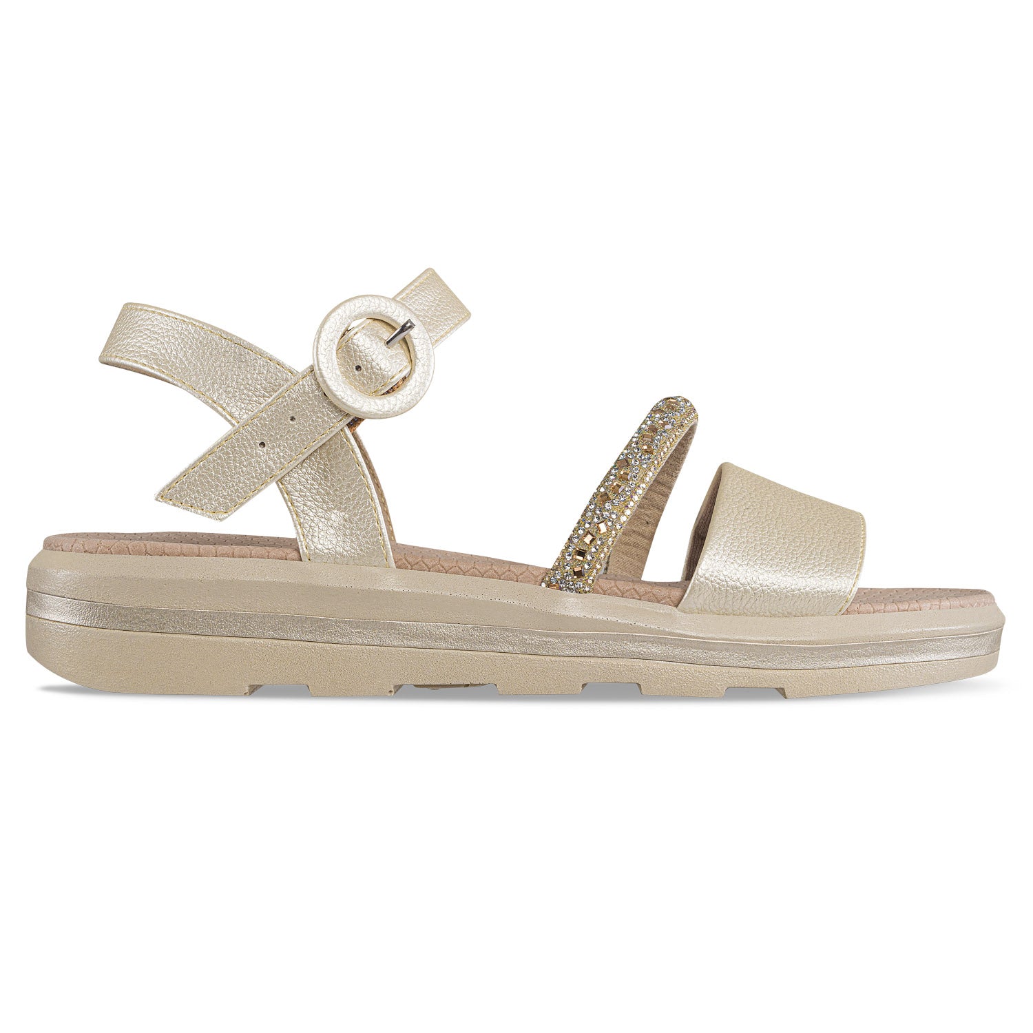 Sandalias Tacón Inna Oro Croydon para Mujer