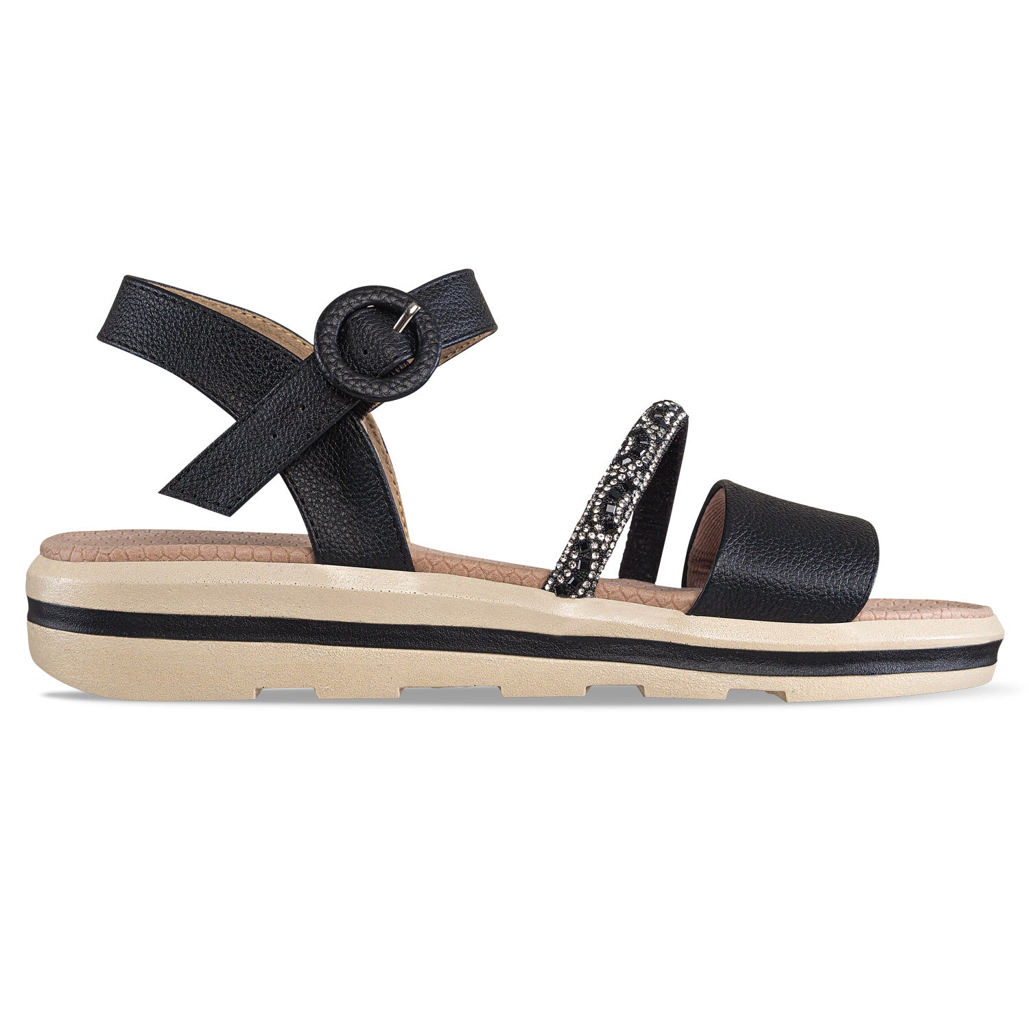 Sandalias Tacón Inna Negro Croydon para Mujer