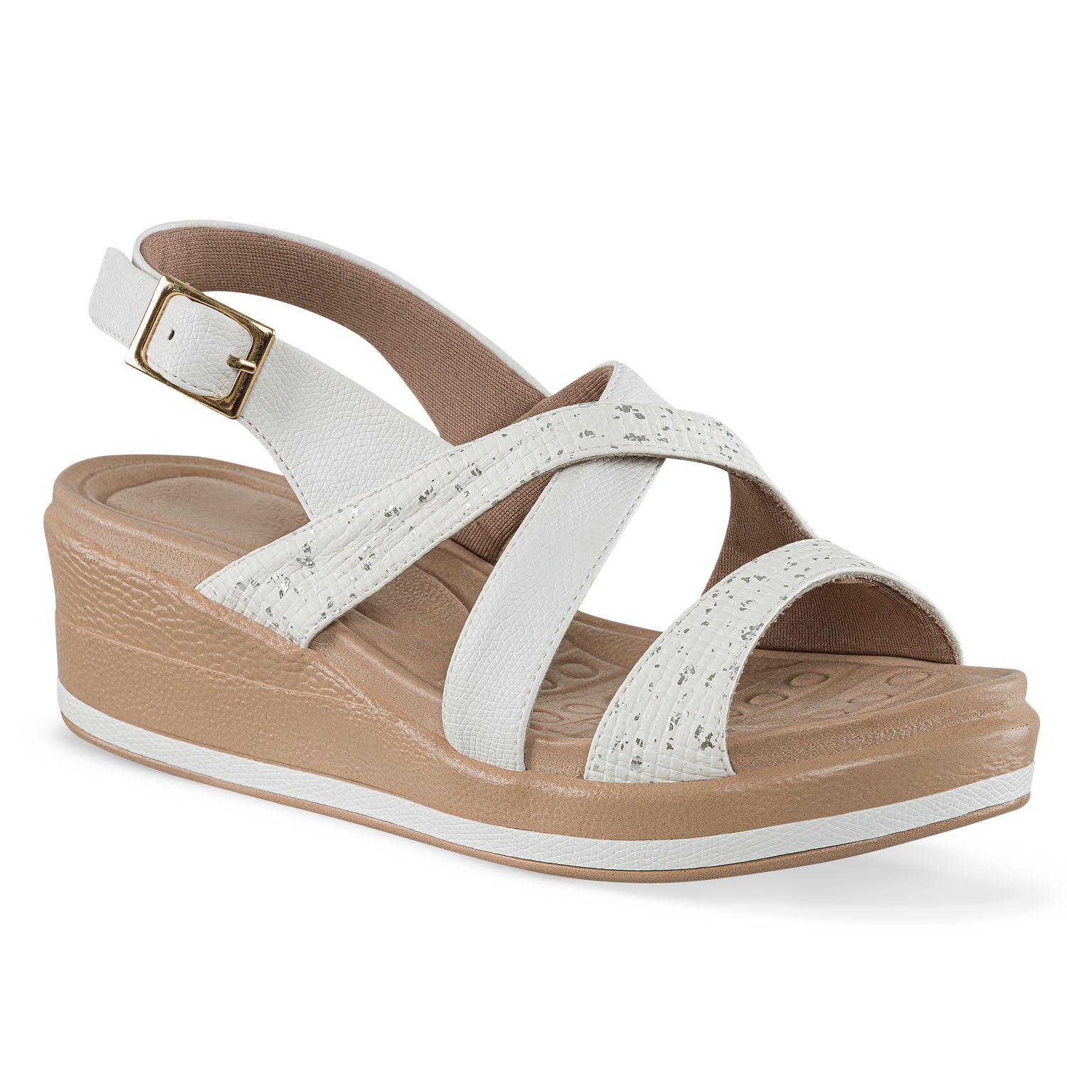 Sandalias Tacón Andrey Blanco Croydon para Mujer