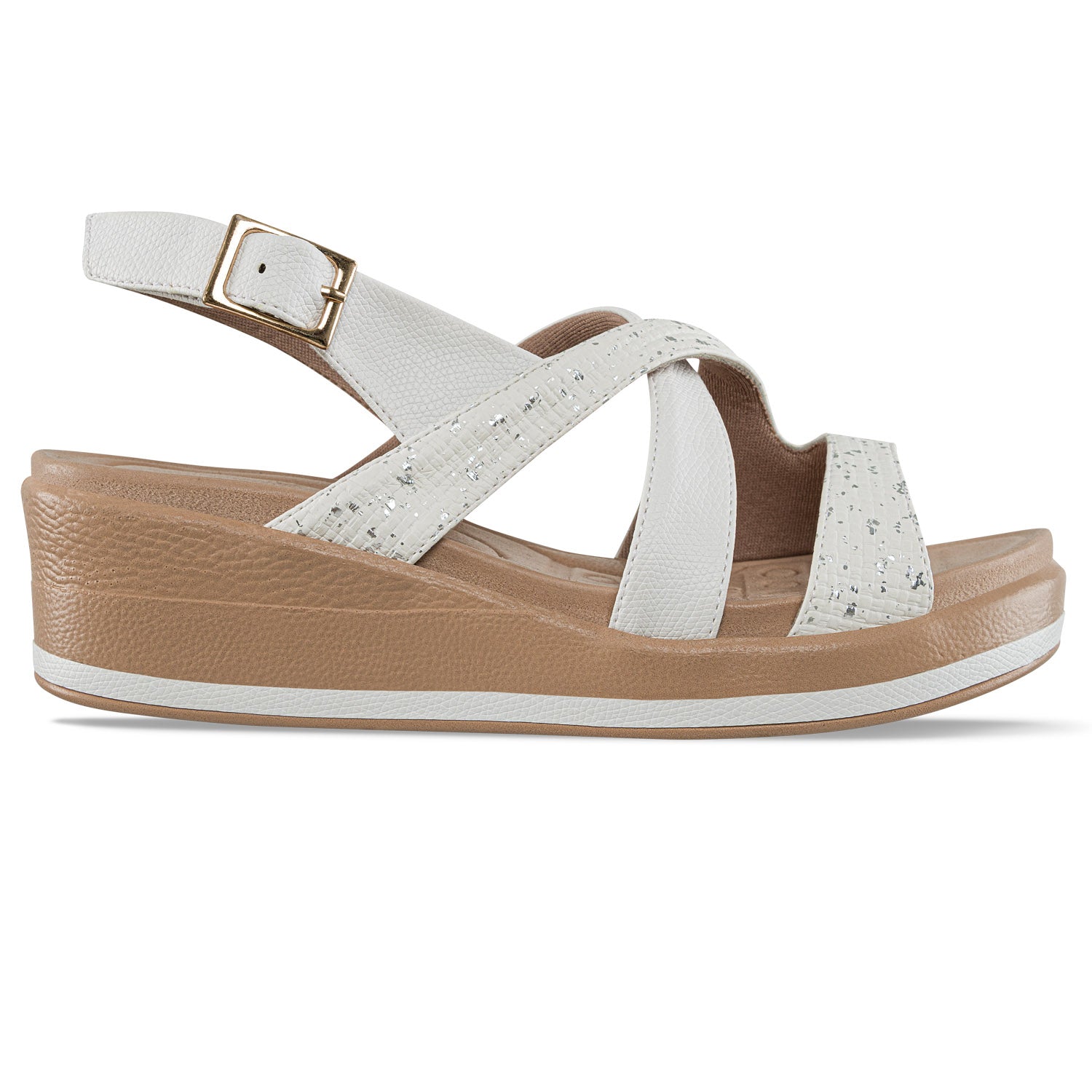 Sandalias Tacón Andrey Blanco Croydon para Mujer