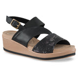 Sandalias Tacón Whitni Negro Croydon para Mujer