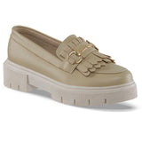 Mocasines Florist Beige Croydon para Mujer