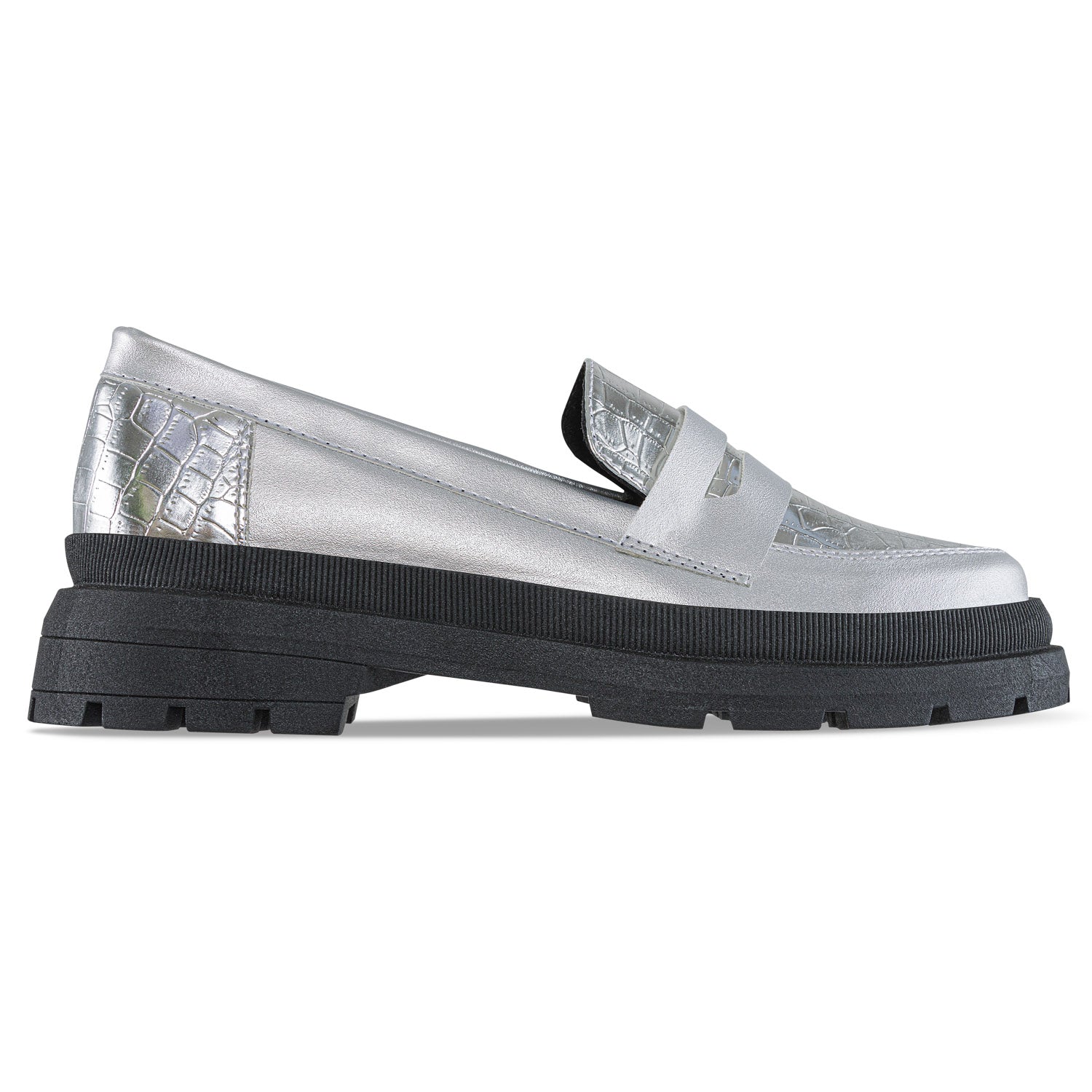 Mocasines Lyrica Plata Croydon para Mujer