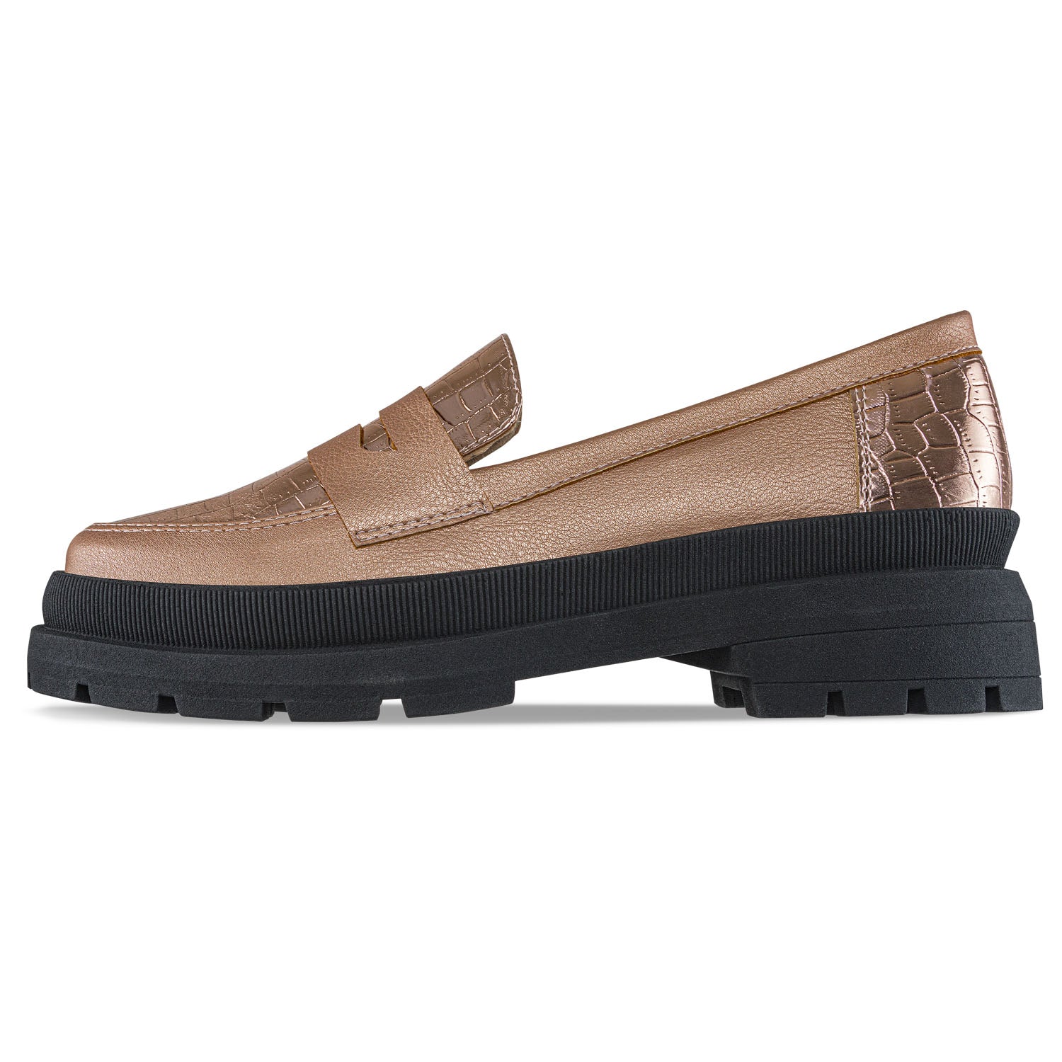 Mocasines Lyrica Oro Rosa Croydon para Mujer