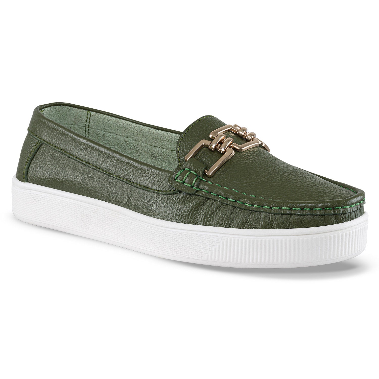 Mocasines Milly Verde Croydon para Mujer
