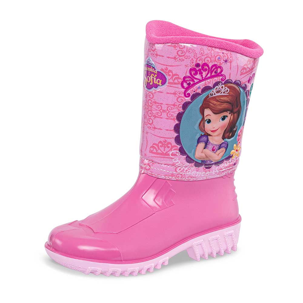 Botas Lluvia Sofia Hannia Fucsia-Rosa Disney para Niña