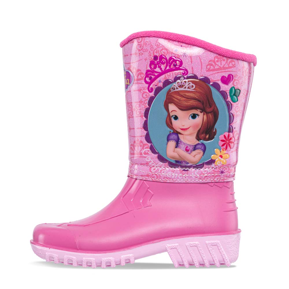 Botas Lluvia Sofia Hannia Fucsia-Rosa Disney para Niña
