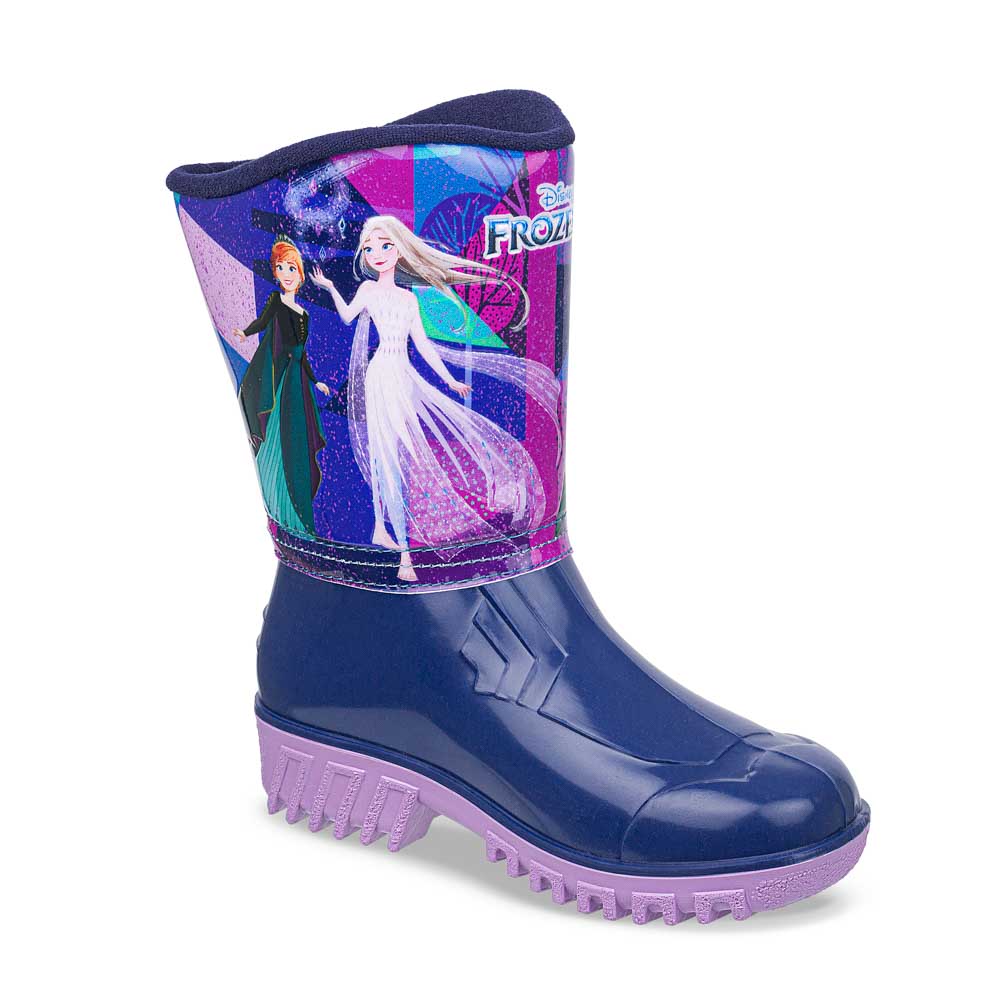 Botas Lluvia Frozen Yurem Azul-Lila Disney para Niña