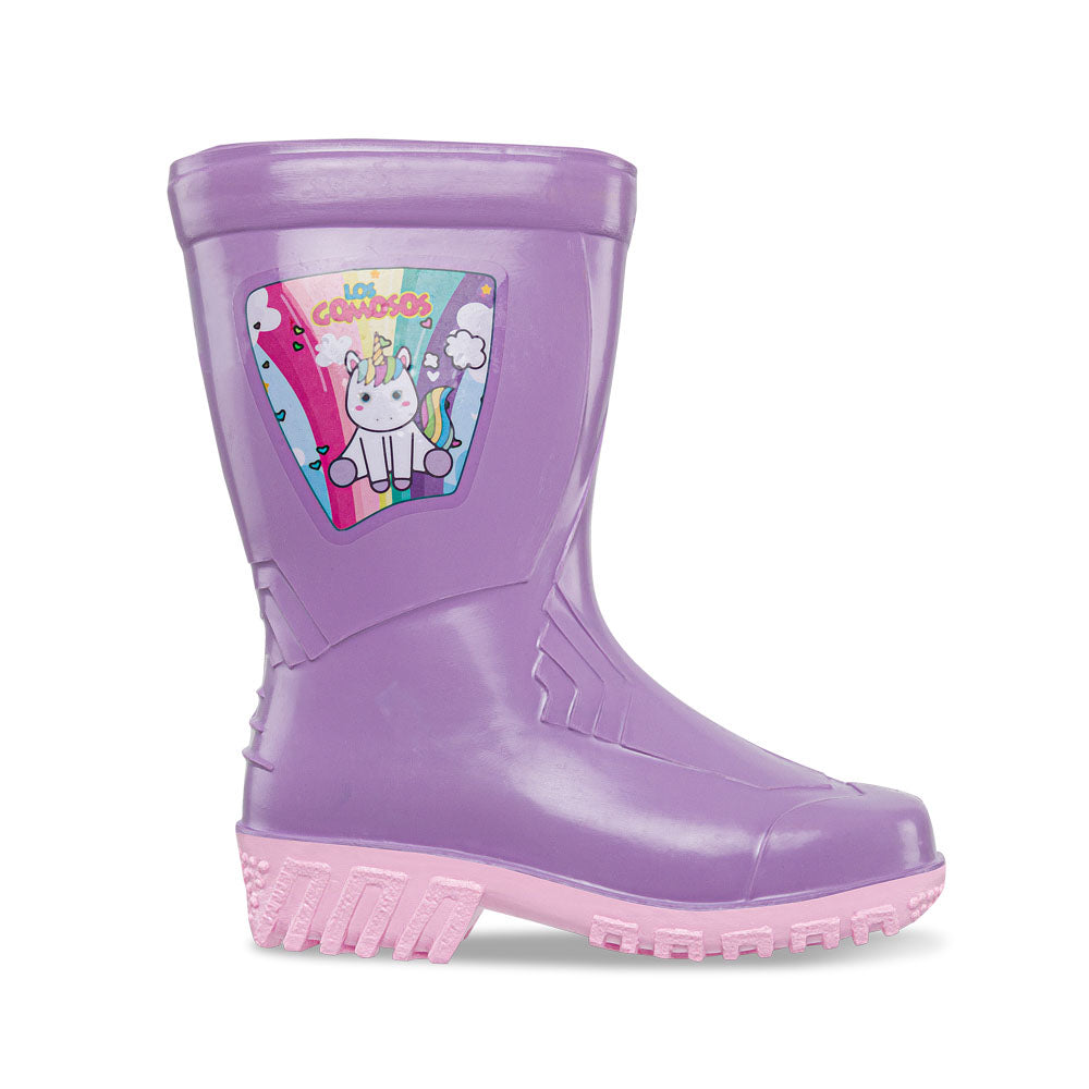 Botas Lluvia Drin Lila-Rosa Los Gomosos para Niña