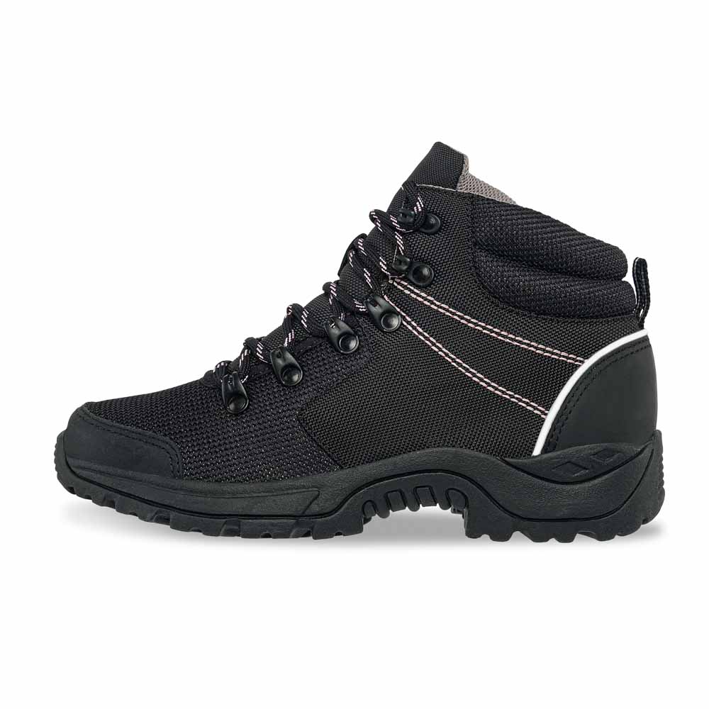 Botas Outdoor Urena Negro-Rosa Croydon para Mujer