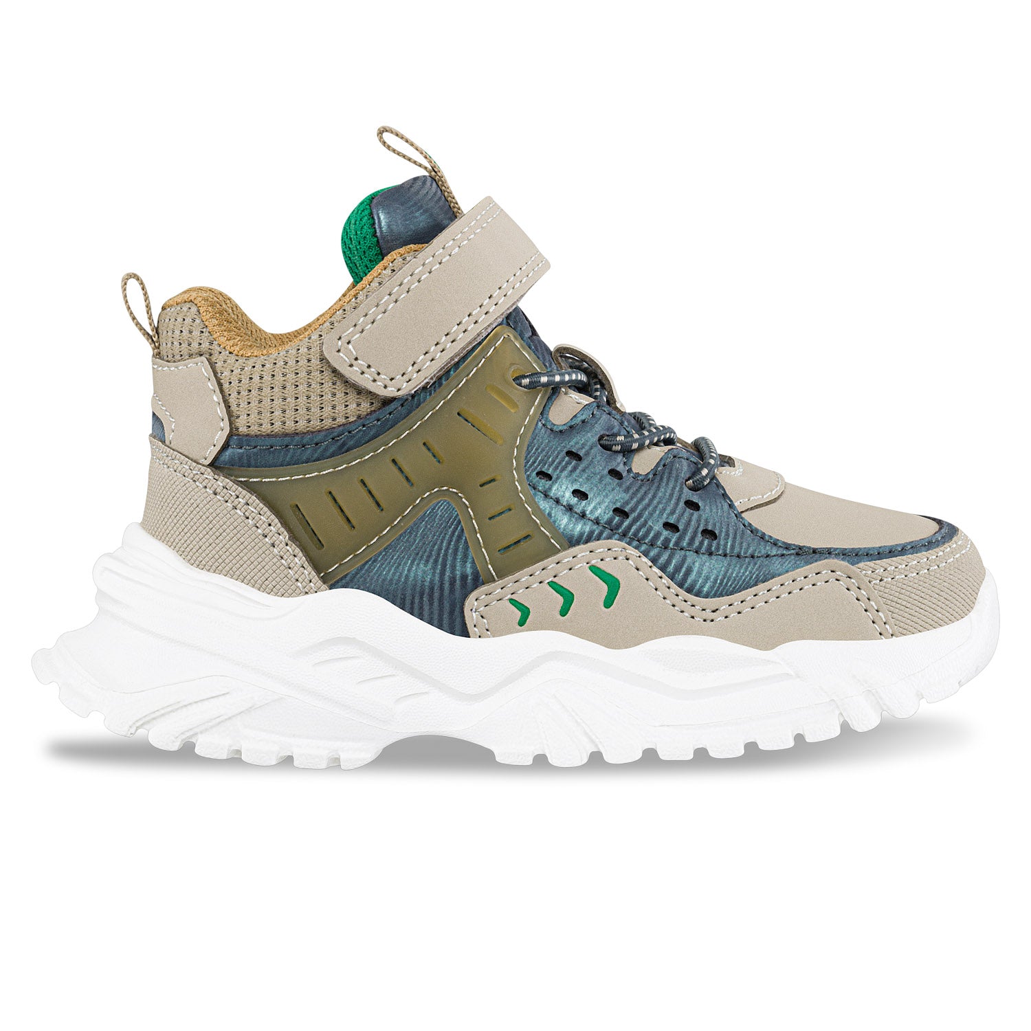 Tenis Urbanos Rober Beige-Azul Los Gomosos para Niño