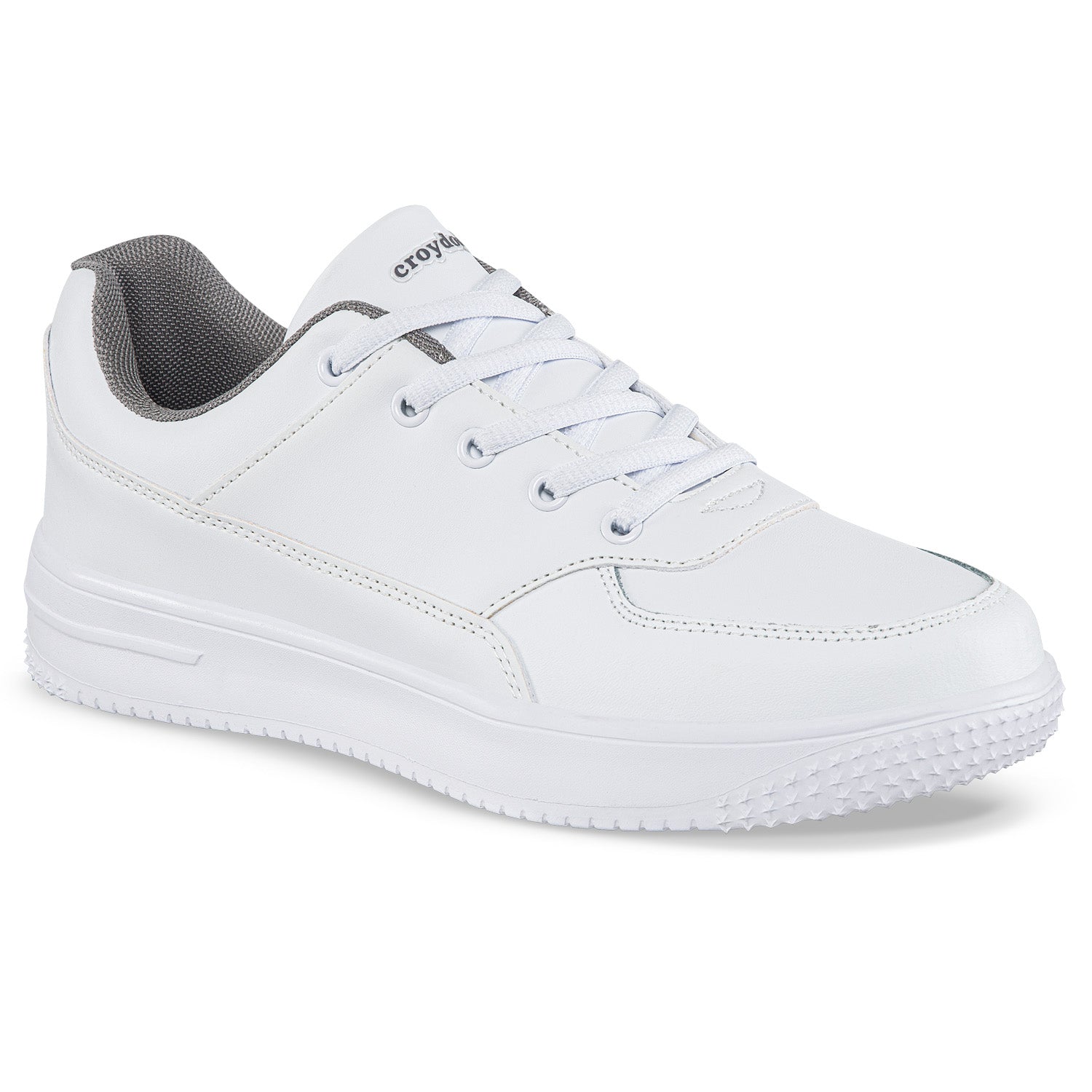 Tenis Colegio Shopir Pro C Blanco-Gris Croydon para Niño y Niña