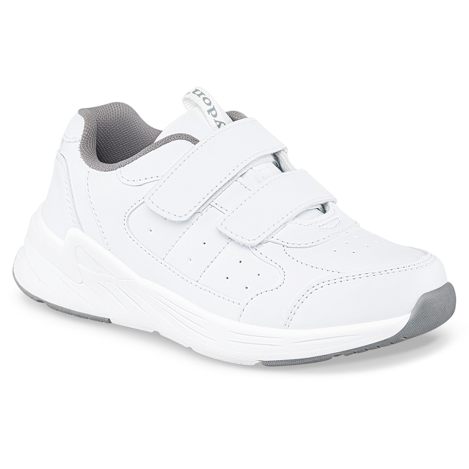 Tenis Colegio Neril V Blanco-Gris Croydon para Niño y Niña