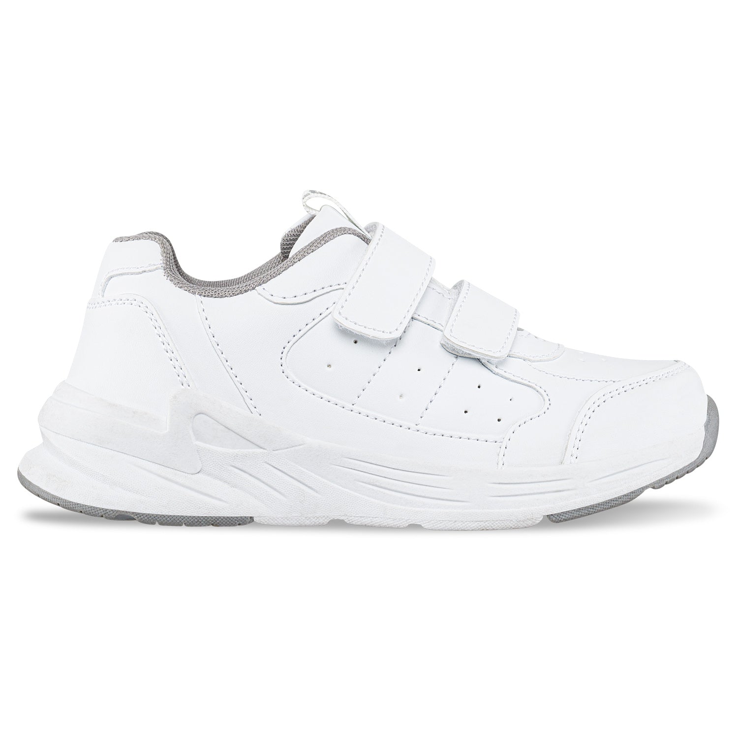 Tenis Colegio Neril V Blanco-Gris Croydon para Niño y Niña