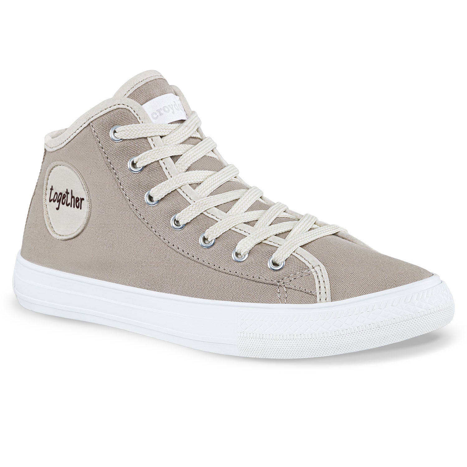 Botines Dorete Alto Beige Croydon para Niña