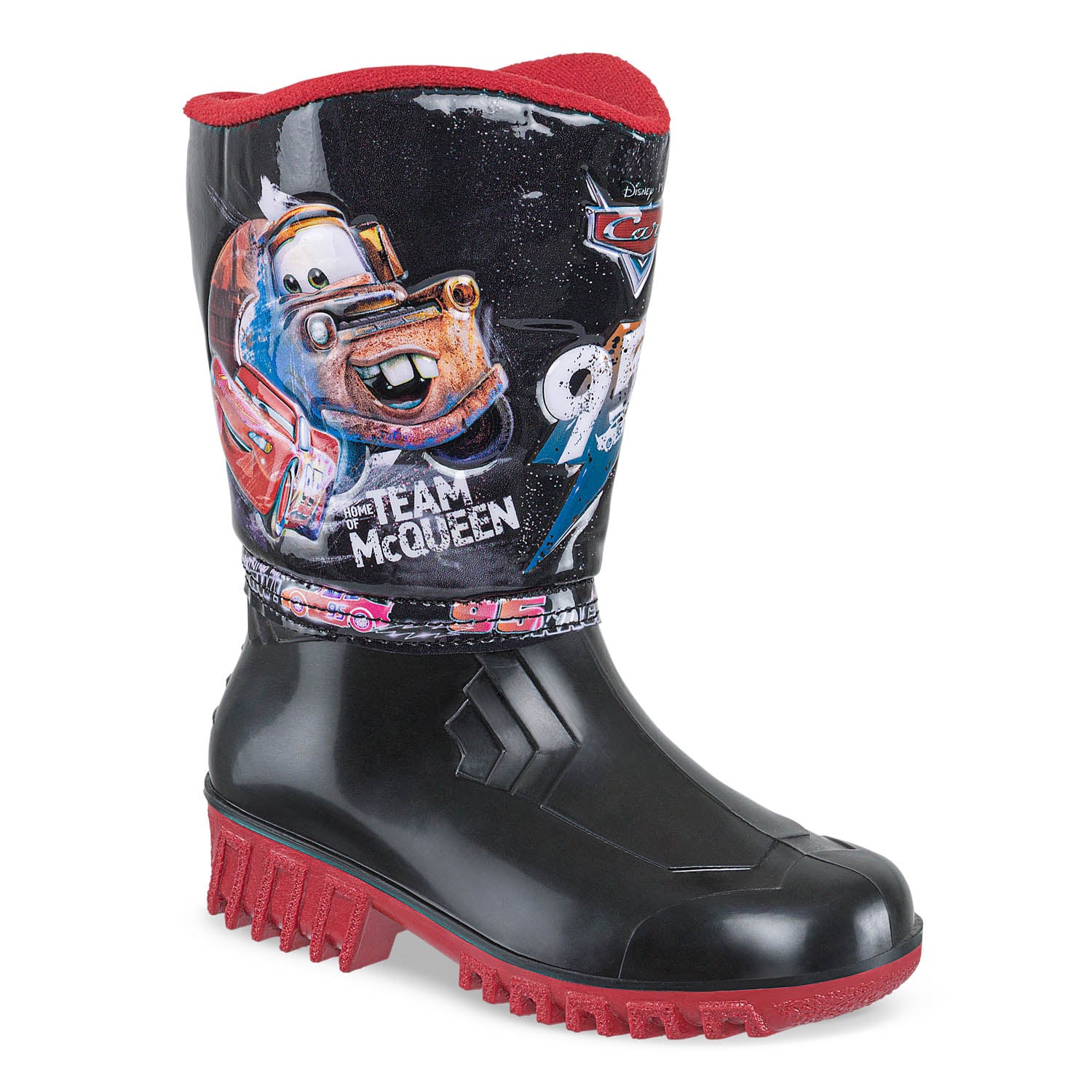 Botas Lluvia Cars Sedna Negro-Rojo Disney para Niño