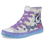 Botines Gil Alto Blanco Los Gomosos para Niña