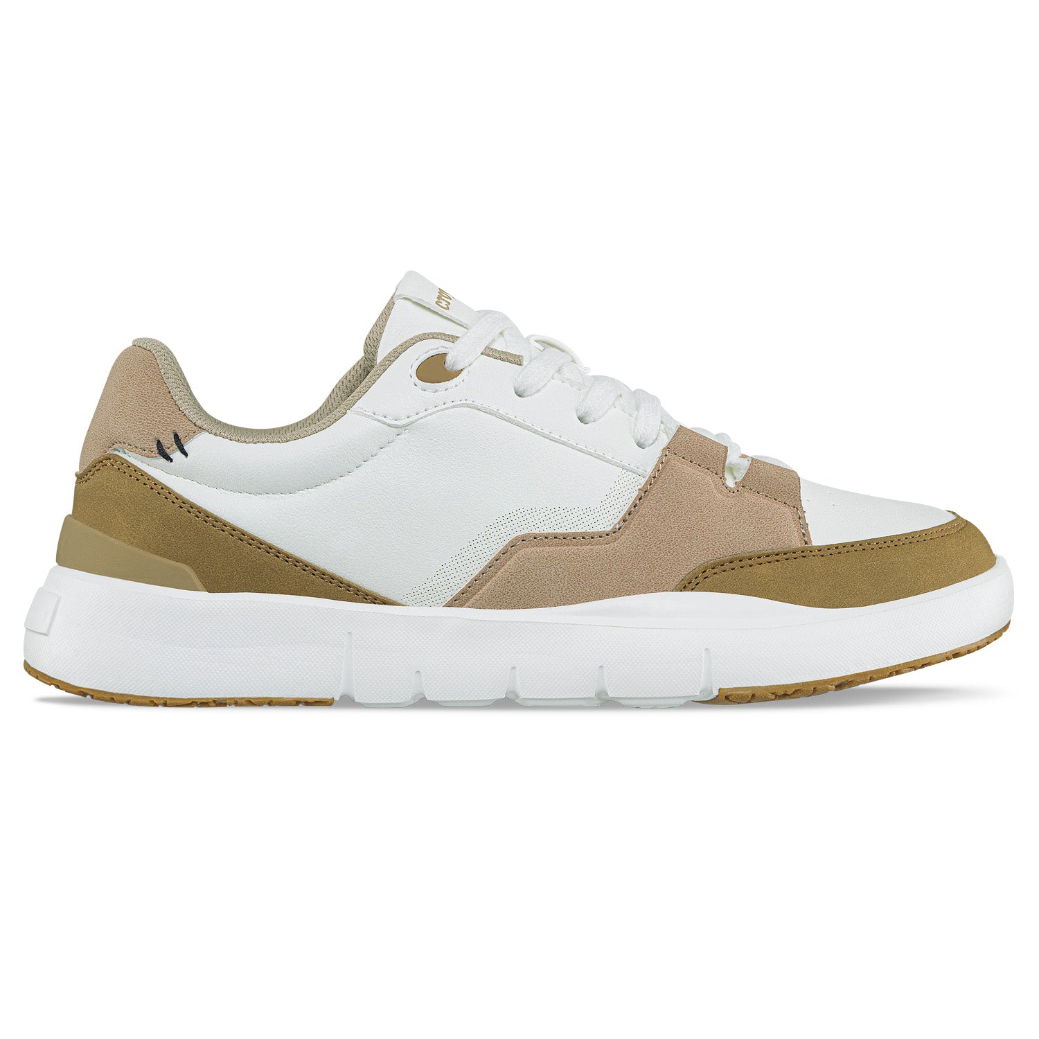 Tenis Casuales Agrar Blanco-Café Croydon para Hombre