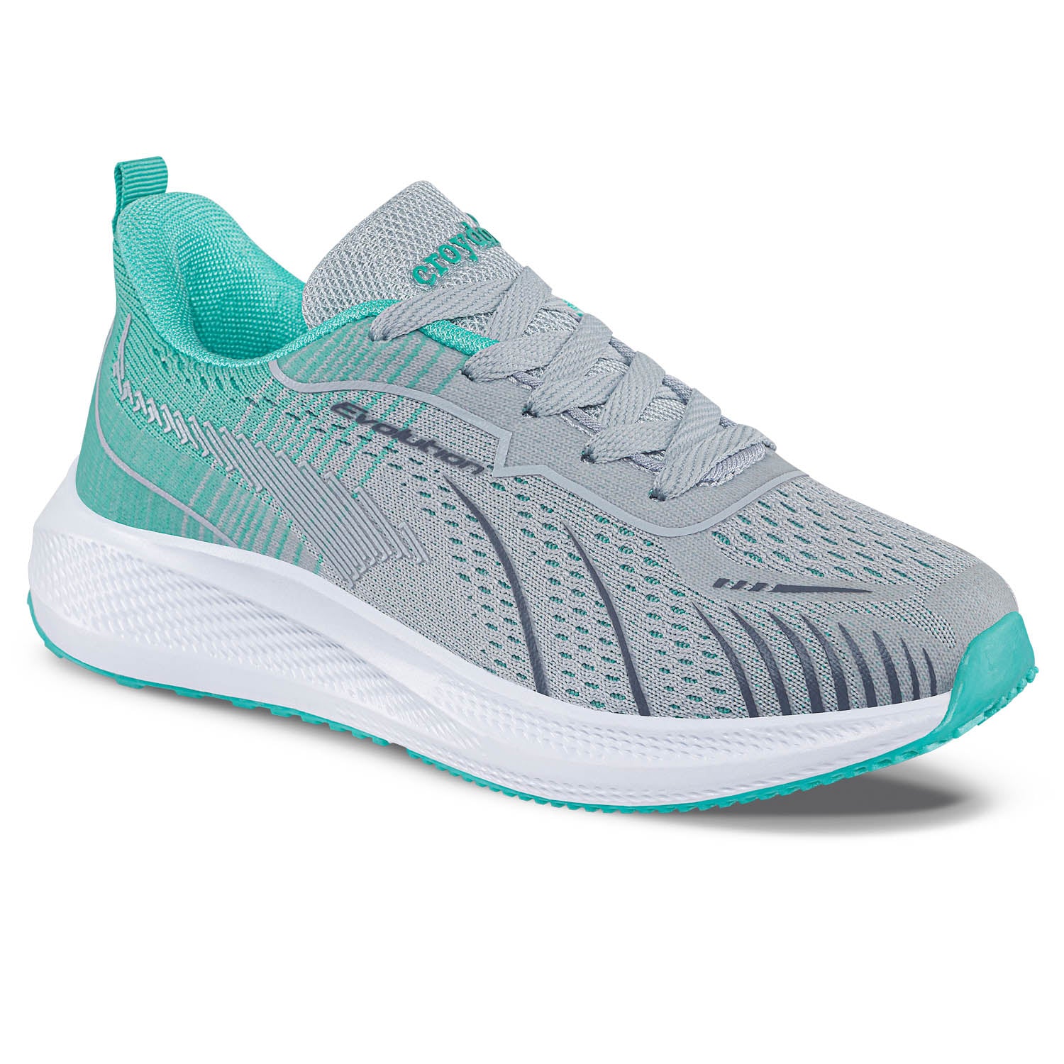 Tenis Running Arilly Gris-Agua Croydon para Niña