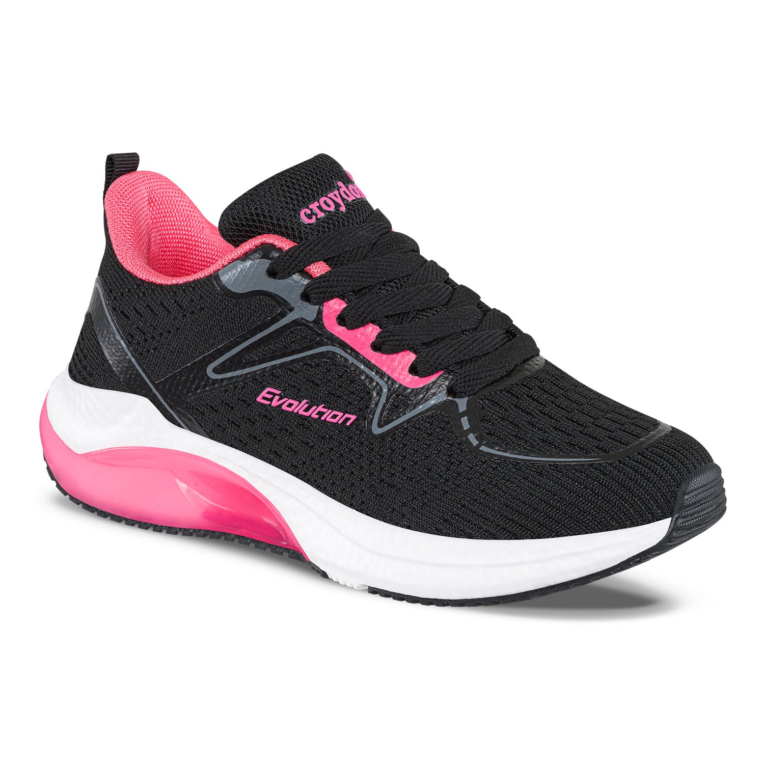 Tenis Running Rubus Negro Croydon para Niña