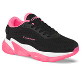 Tenis Running Murin Negro-Fucsia Croydon para Niña