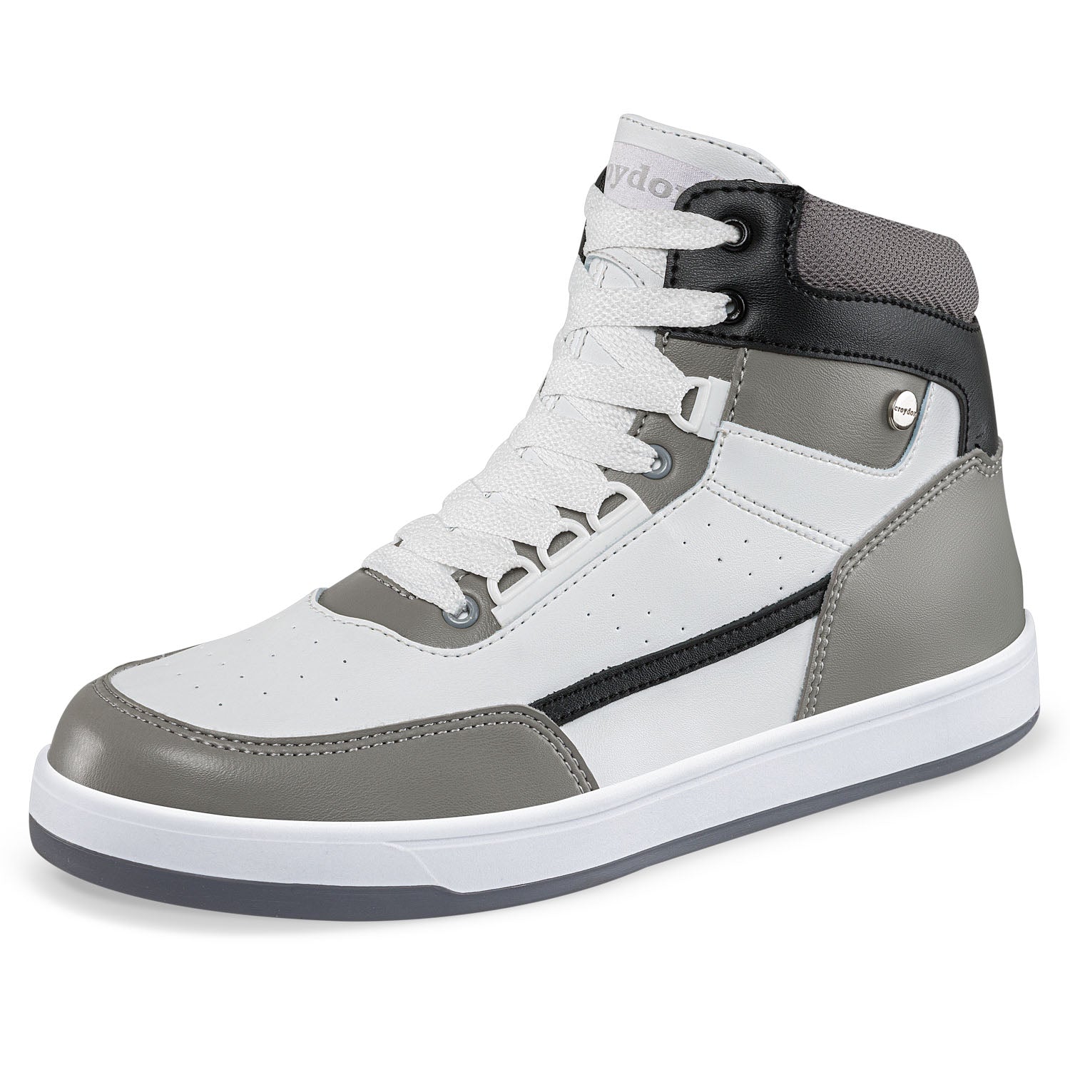 Tenis Urbanos Saitama Blanco-Gris Croydon para Hombre