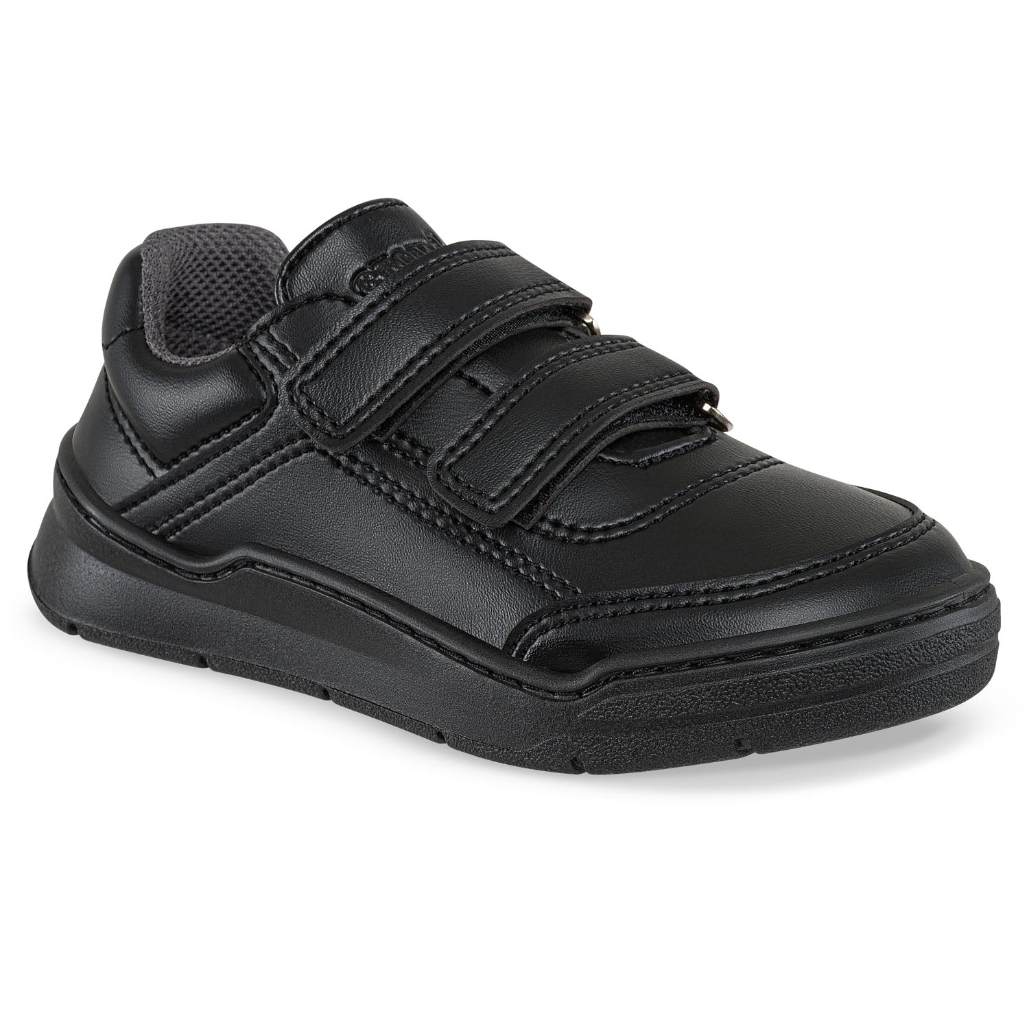 Tenis Colegio Roblo Velcro Negro Croydon para Niño y Niña