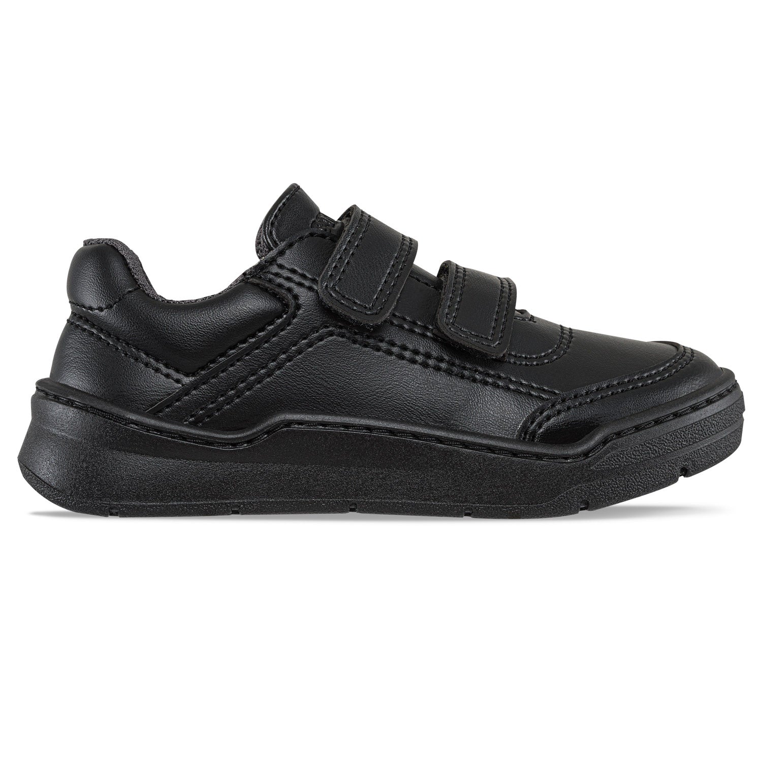 Tenis Colegio Roblo Velcro Negro Croydon para Niño y Niña