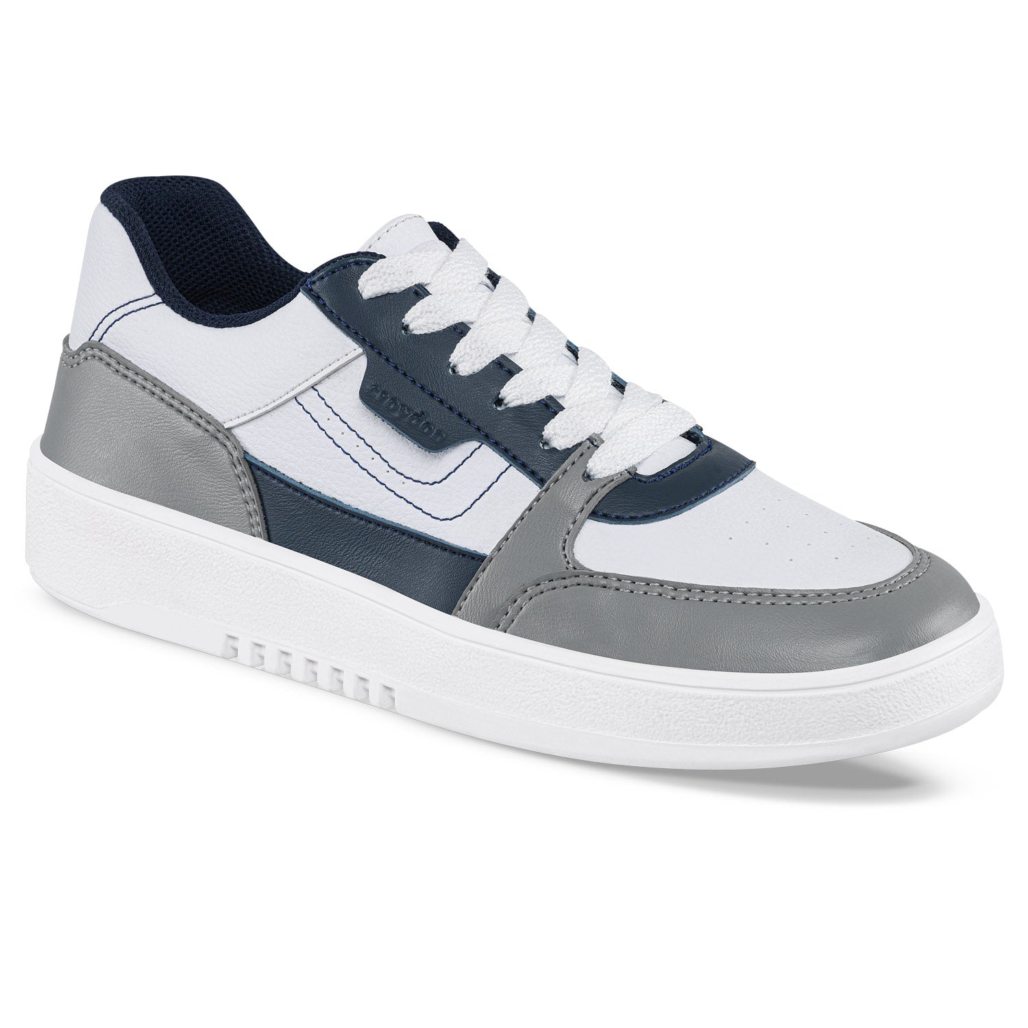 Tenis Casuales Tottori Blanco-Gris Croydon para Hombre